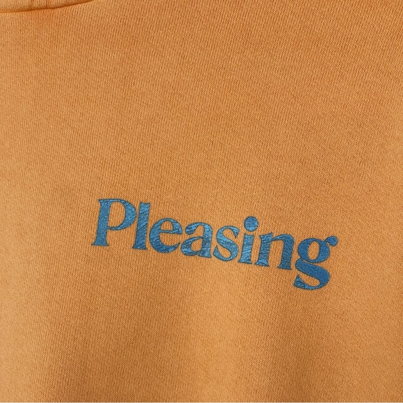 NEW THE PLEASING HARRY STYLES SUNSET ORANGE HOODIE SZ MEDIUM - Picture 4 of 8